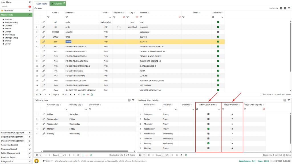 The Days Until Pick column shows